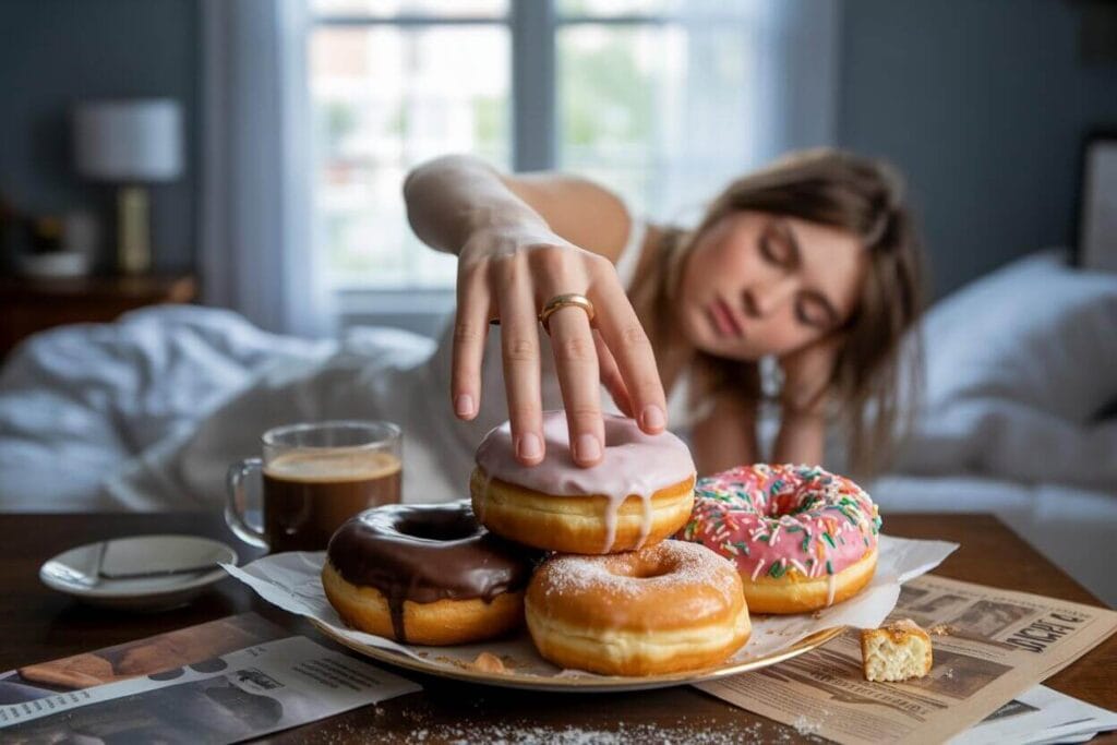 sugar cravings caused by lack of sleep and blood sugar imbalance