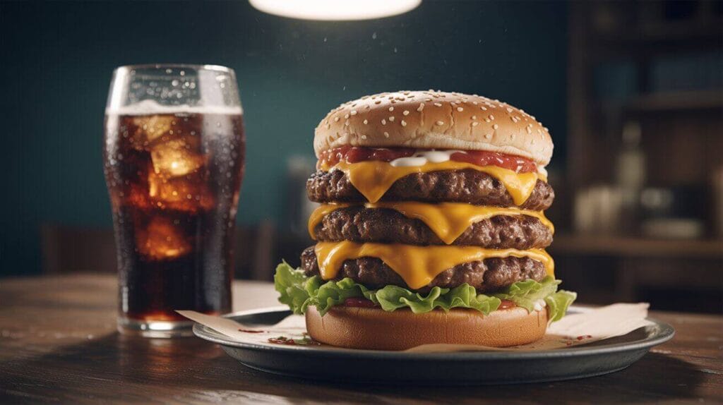 High-fat fast food—example of what to avoid on an Ozempic meal plan