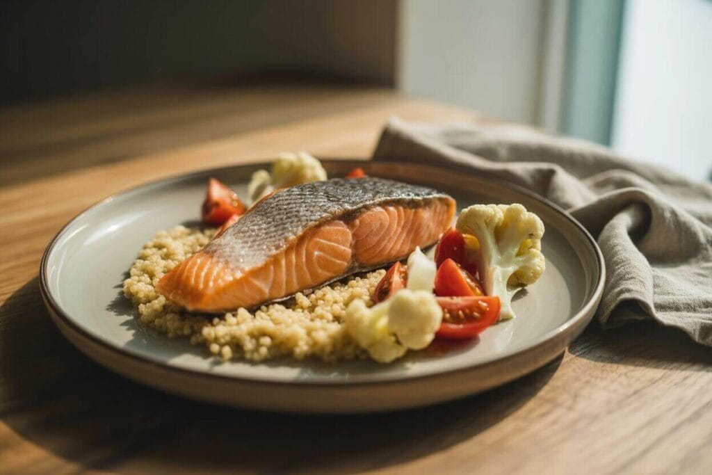 Colorful plate designed for Wegovy diet success