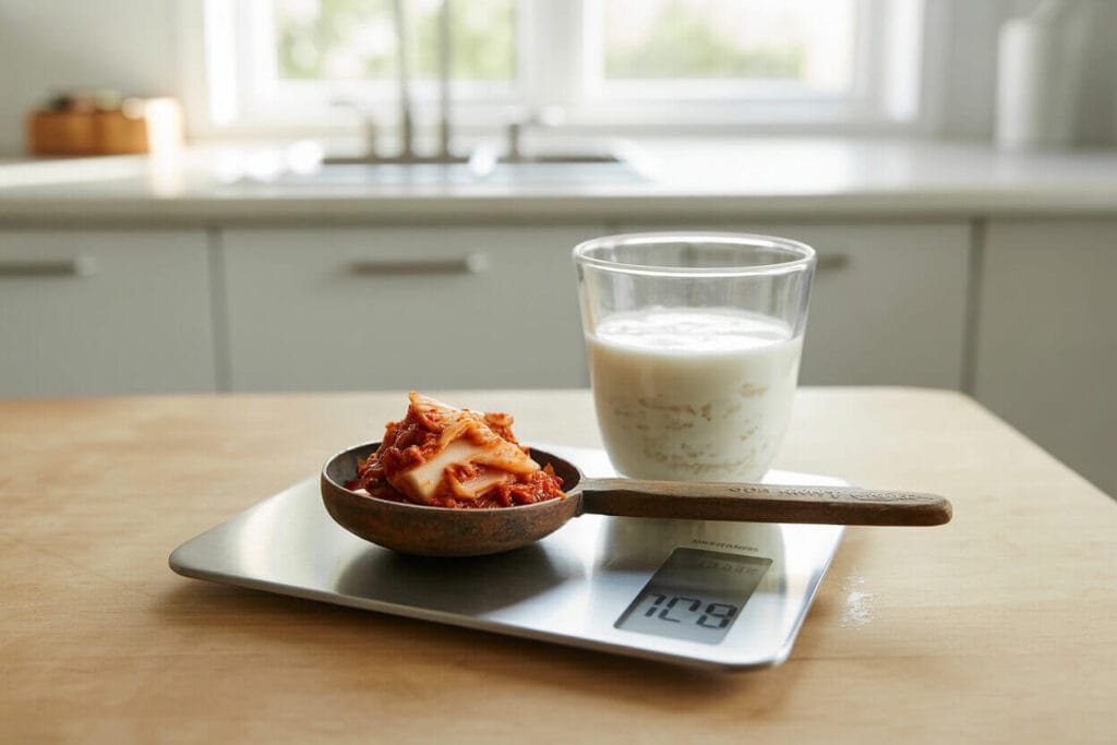 Starter portion of fermented foods for beginners