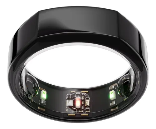 Close-up view of the Oura Ring Gen3 sleep tracker showing internal sensors — one of the best sleep tracker 2025 options for deep sleep and HRV monitoring