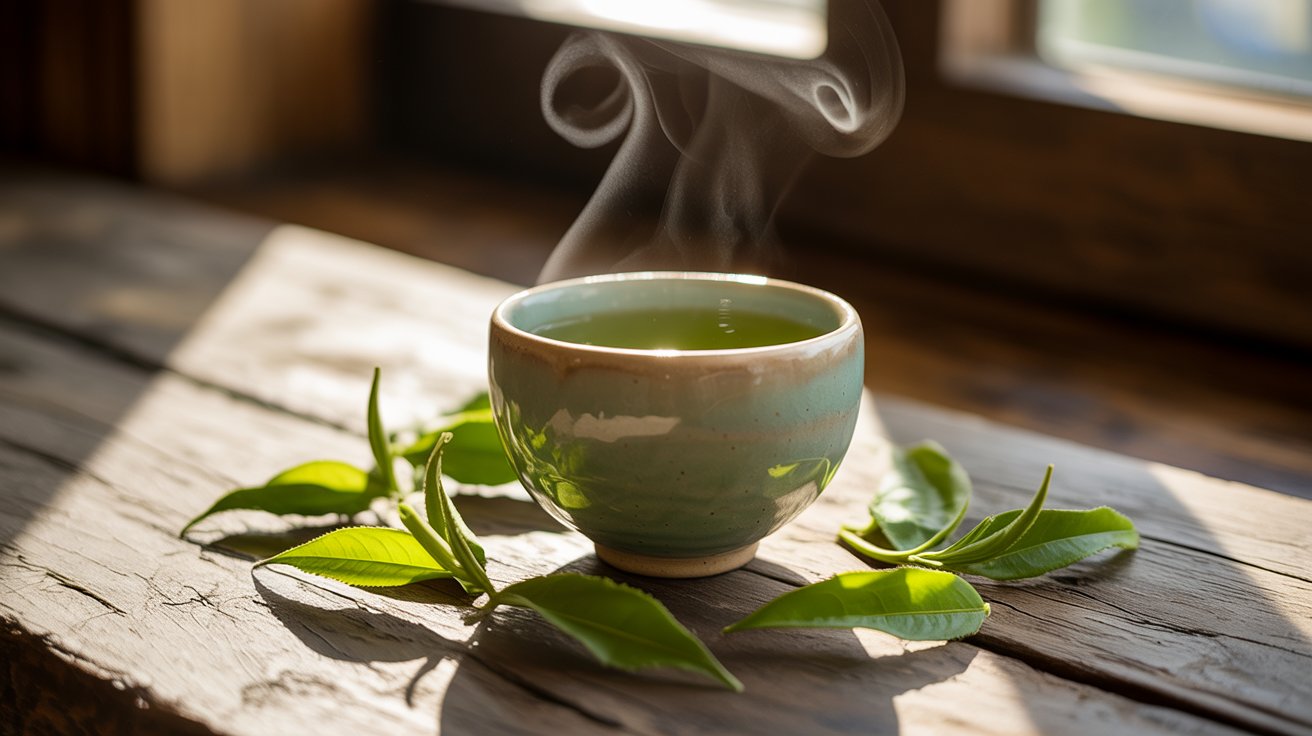 cup of green tea boosting metabolism naturally